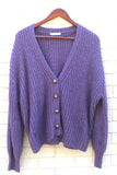 Double Zero Purple Cardigan Size M