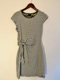 Talbots Side Tie Striped Dress