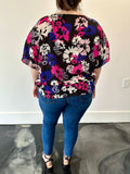 Cato Floral Top with Tie Front