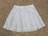 J Crew Black Polka Dot Skirt